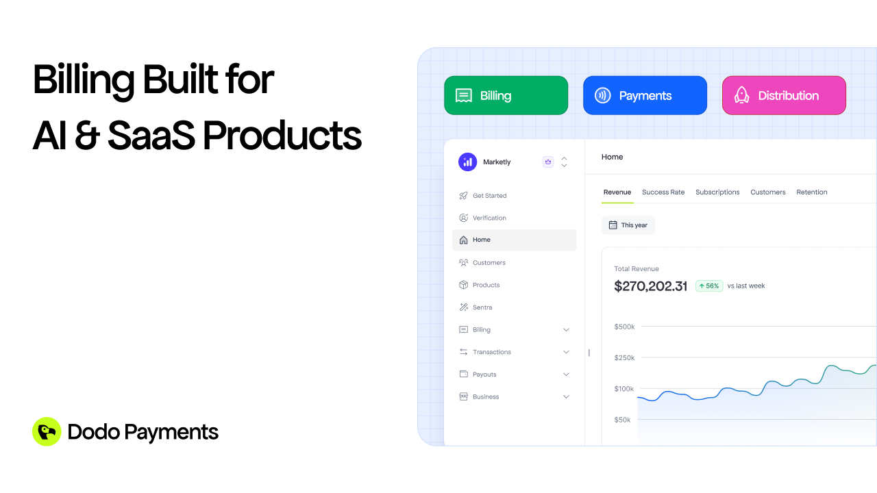 Dodo Payments screenshot and logo